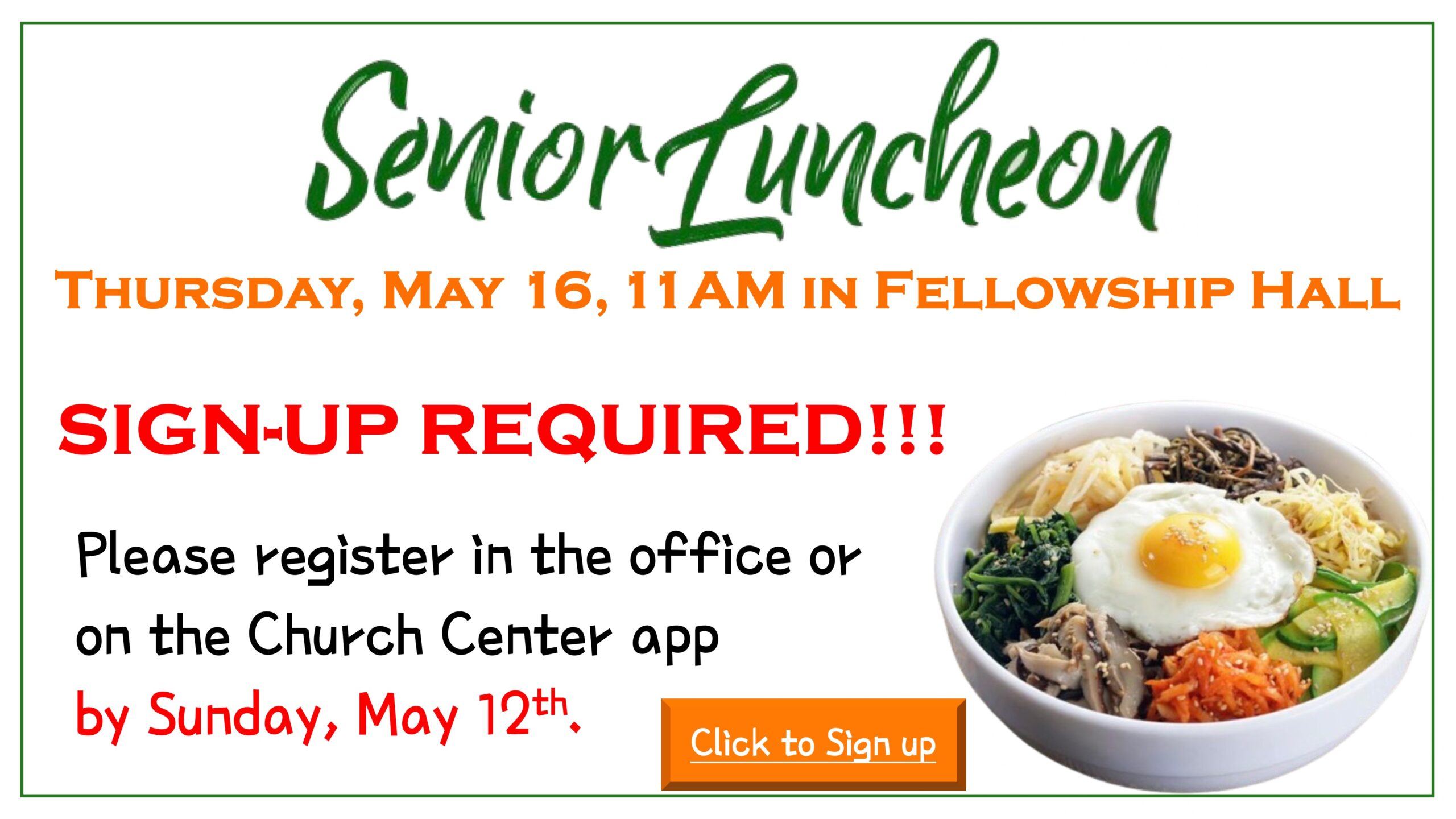 Senior Luncheon 5-16